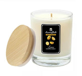 Lemon Scented Candle in Glass Jar